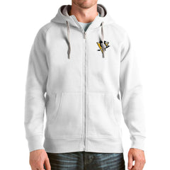 Pittsburgh Penguins Antigua Logo Victory Full-Zip Hoodie For Sale