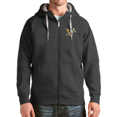 Pittsburgh Penguins Antigua Logo Victory Full-Zip Hoodie Sale