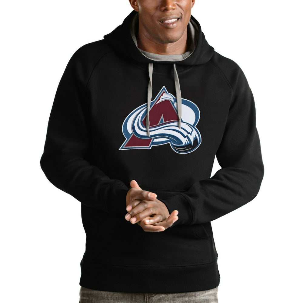Colorado Avalanche Antigua Logo Victory Pullover Hoodie Outlet