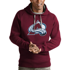 Colorado Avalanche Antigua Logo Victory Pullover Hoodie Discount