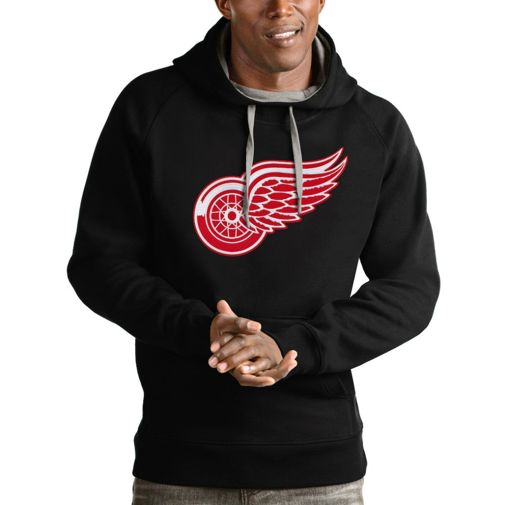 Detroit Red Wings Antigua Logo Victory Pullover Hoodie Sale