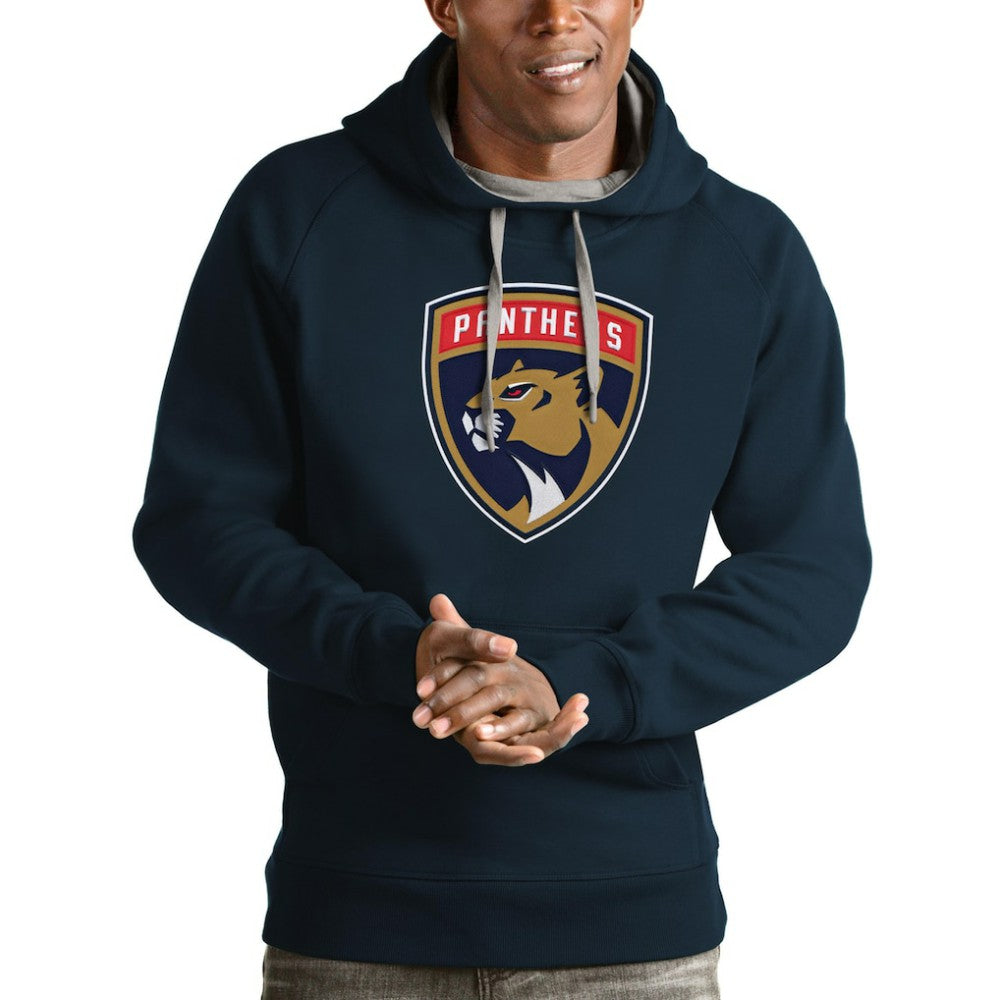 Florida Panthers Antigua Logo Victory Pullover Hoodie Outlet