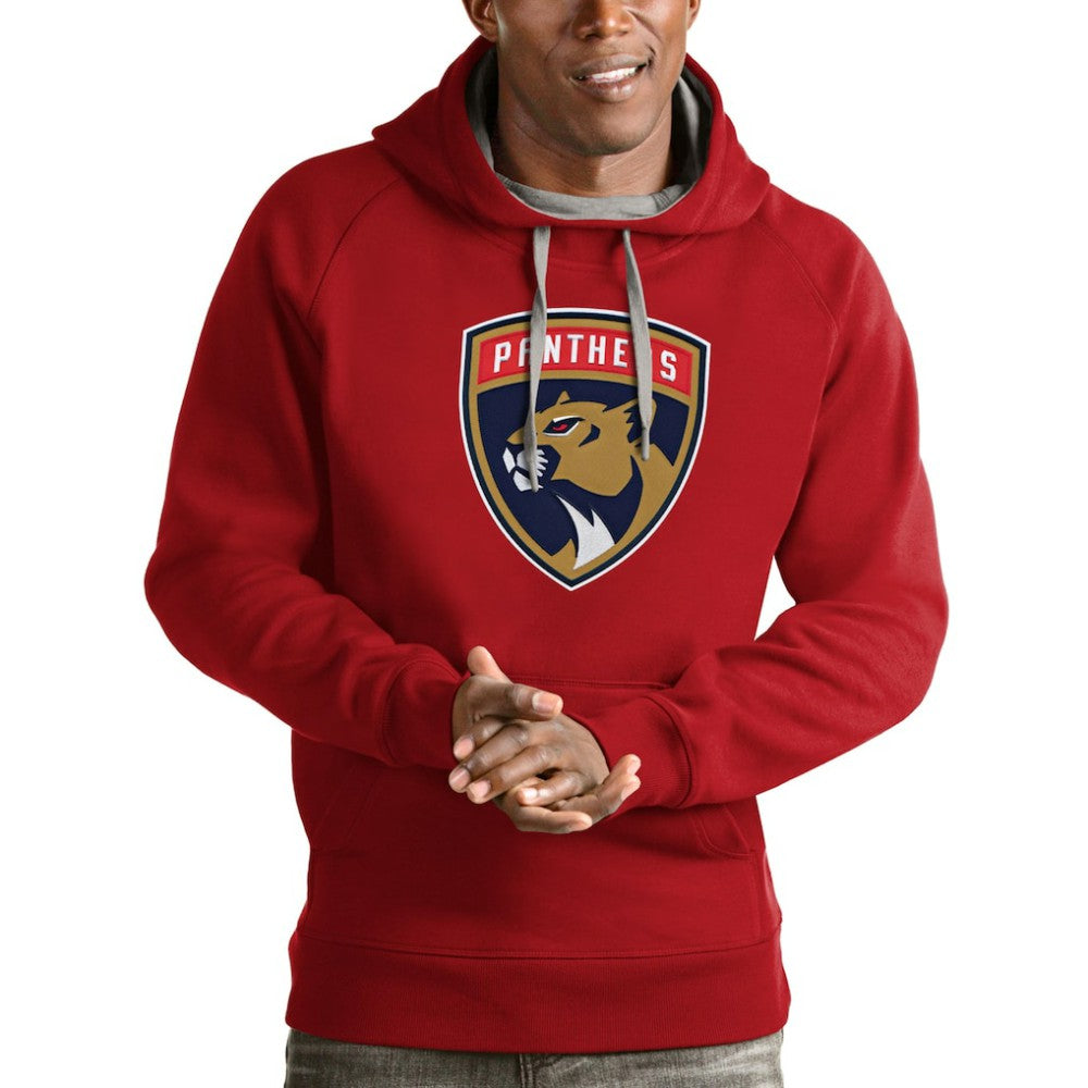 Florida Panthers Antigua Logo Victory Pullover Hoodie Sale