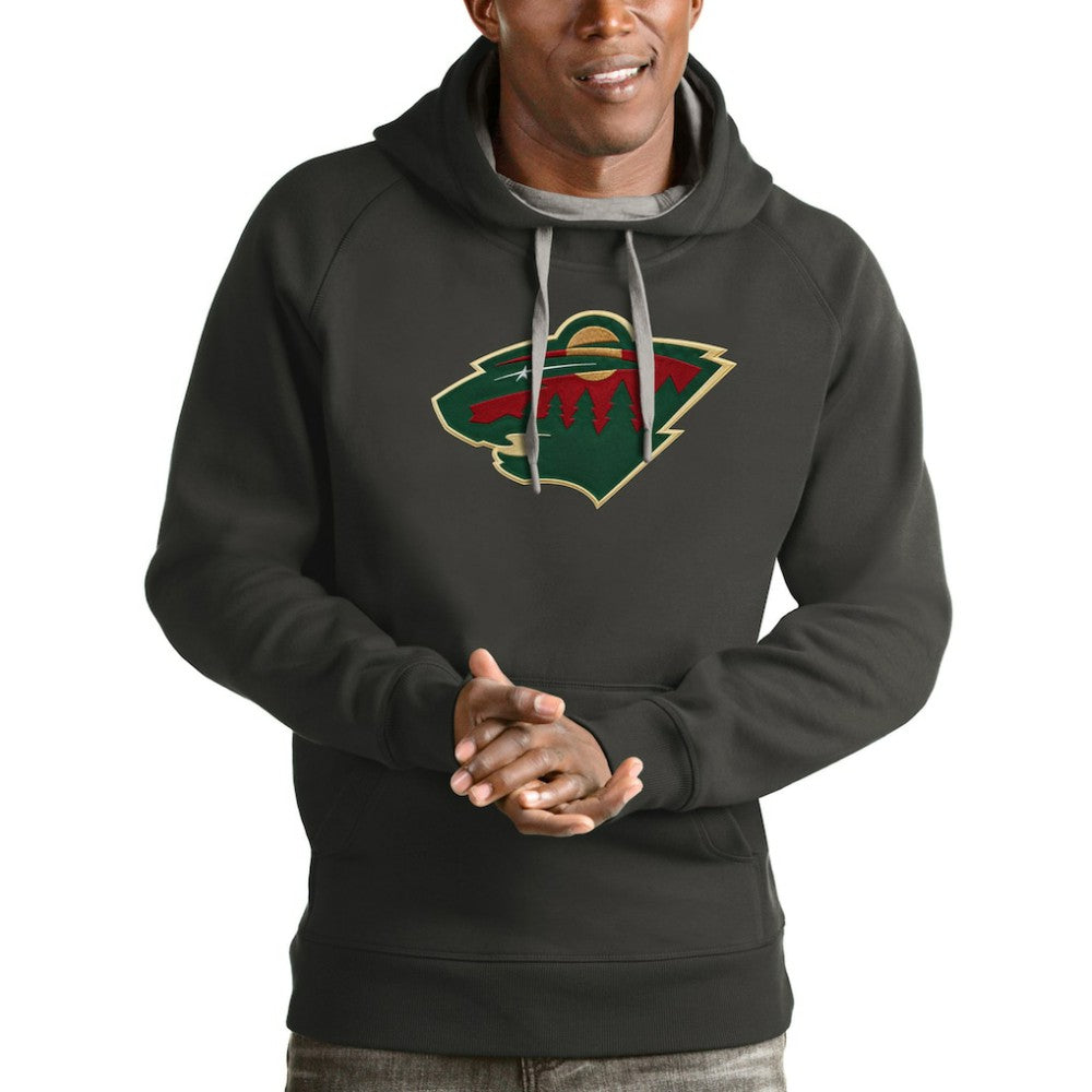 Minnesota Wild Antigua Logo Victory Pullover Hoodie Online