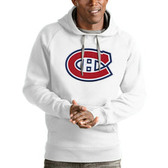 Montreal Canadiens Antigua Logo Victory Pullover Hoodie Online