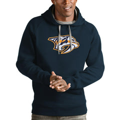 Nashville Predators Antigua Logo Victory Pullover Hoodie For Sale