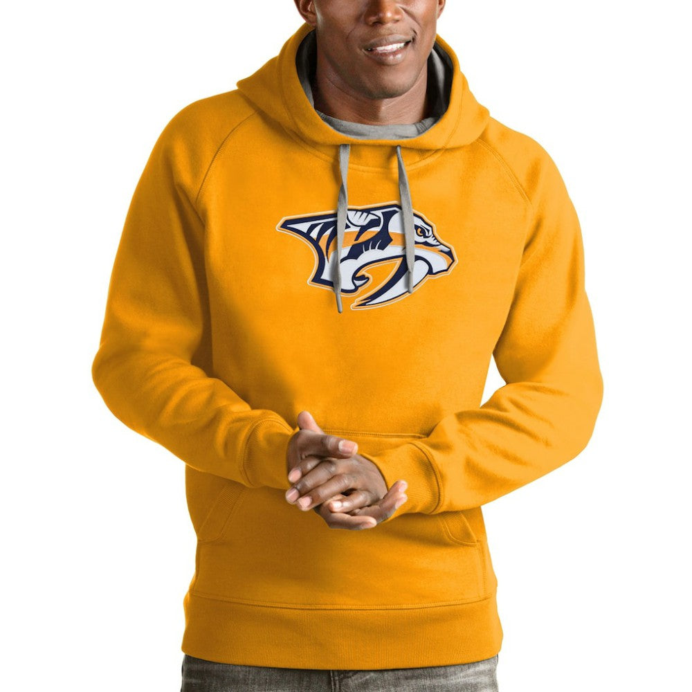 Nashville Predators Antigua Logo Victory Pullover Hoodie Sale