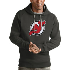 New Jersey Devils Antigua Logo Victory Pullover Hoodie Discount