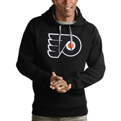 Philadelphia Flyers Antigua Logo Victory Pullover Hoodie For Sale