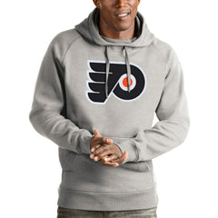 Philadelphia Flyers Antigua Logo Victory Pullover Hoodie For Sale