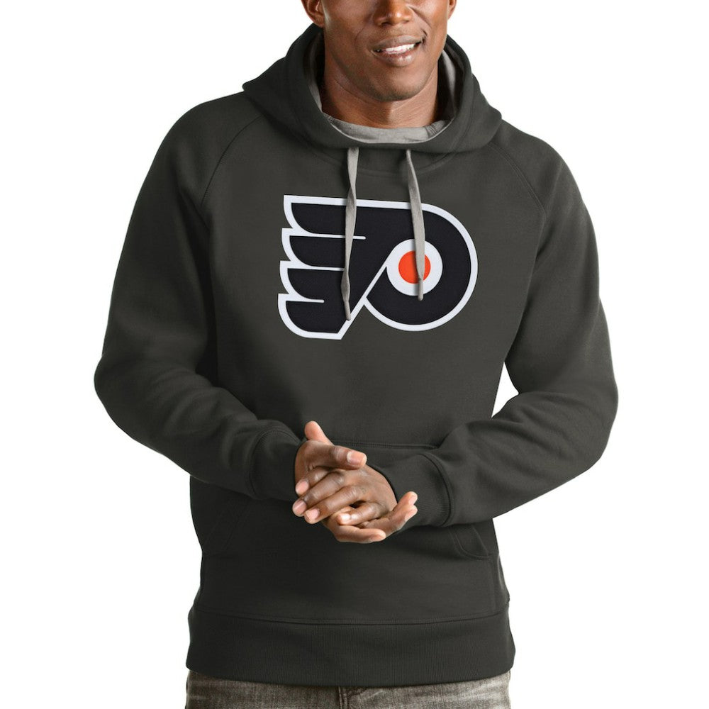 Philadelphia Flyers Antigua Logo Victory Pullover Hoodie Sale