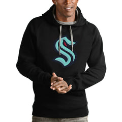 Seattle Kraken Antigua Logo Victory Pullover Hoodie Sale