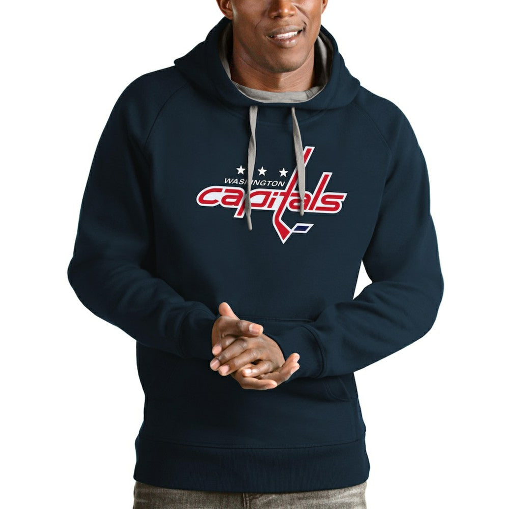 Washington Capitals Antigua Logo Victory Pullover Hoodie Discount