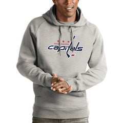 Washington Capitals Antigua Logo Victory Pullover Hoodie Discount