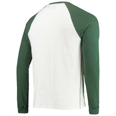 Green Bay Packers Junk Food Colorblock Raglan Long Sleeve T-Shirt