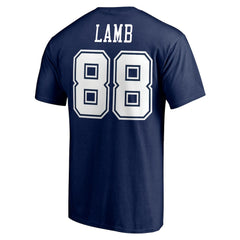 Dallas Cowboys CeeDee Lamb Team Player Icon Name & Number T-Shirt