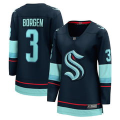 Will Borgen Seattle Kraken Fanatics Women's Home Breakaway Player Jersey Sale