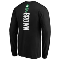 Jaylen Brown Boston Celtics Playmaker Name & Number Long Sleeve T-Shirt New