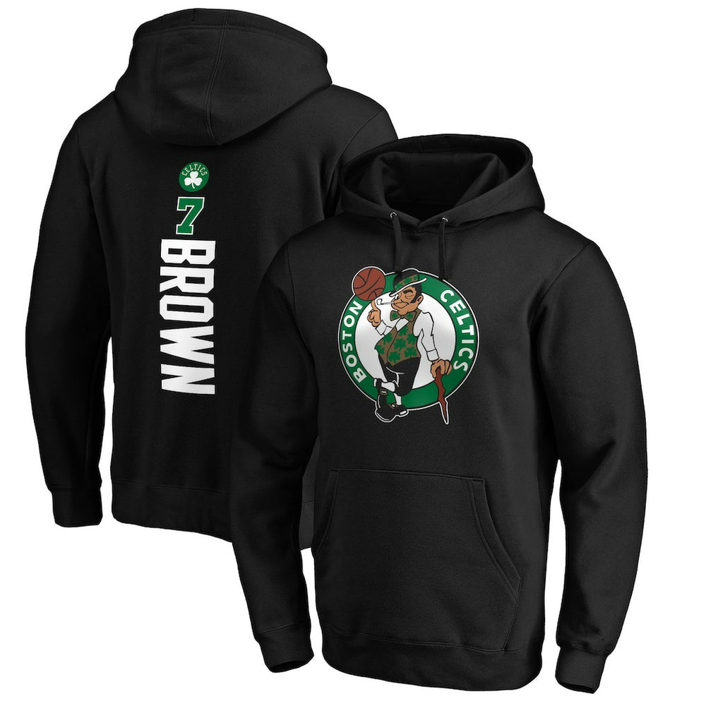Jaylen Brown Boston Celtics Playmaker Name & Number Pullover Hoodie New