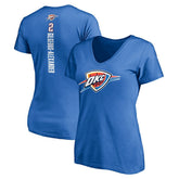 Shai Gilgeous-Alexander Oklahoma City Thunder Women's Playmaker Name & Number V-Neck T-Shirt Discount