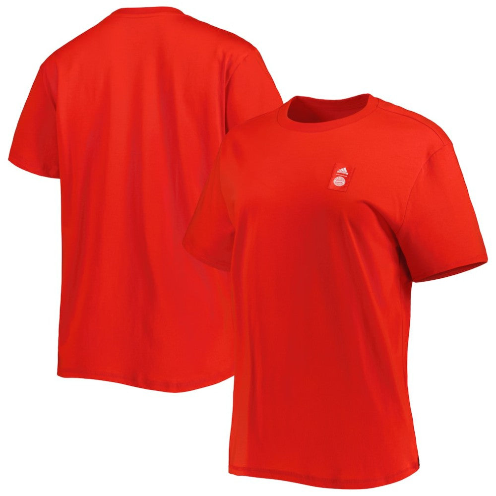 Bayern Munich Women's DNA T-Shirt Red - Adidas