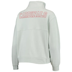 St. Louis Cardinals The Wild Collective Women's Two-Hit Quarter-Zip Pullover Top | MLB Outlet