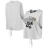 Chicago White Sox The Wild Collective Women's Open Back Twist-Tie Tank Top | MLB On Sale