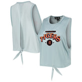 Detroit Tigers The Wild Collective Women's Open Back Twist-Tie Tank Top | MLB Sale