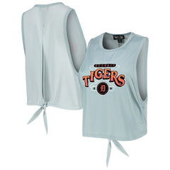 Detroit Tigers The Wild Collective Women's Open Back Twist-Tie Tank Top | MLB Sale