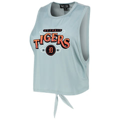 Detroit Tigers The Wild Collective Women's Open Back Twist-Tie Tank Top | MLB Sale