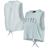 Houston Astros The Wild Collective Women's Open Back Twist-Tie Tank Top | MLB Outlet