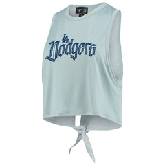 Los Angeles Dodgers The Wild Collective Women's Open Back Twist-Tie Tank Top | MLB Discount