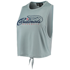 St. Louis Cardinals The Wild Collective Women's Open Back Twist-Tie Tank Top | MLB Shop