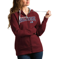 Colorado Avalanche Antigua Women's Wordmark Victory Full-Zip Hoodie Sale