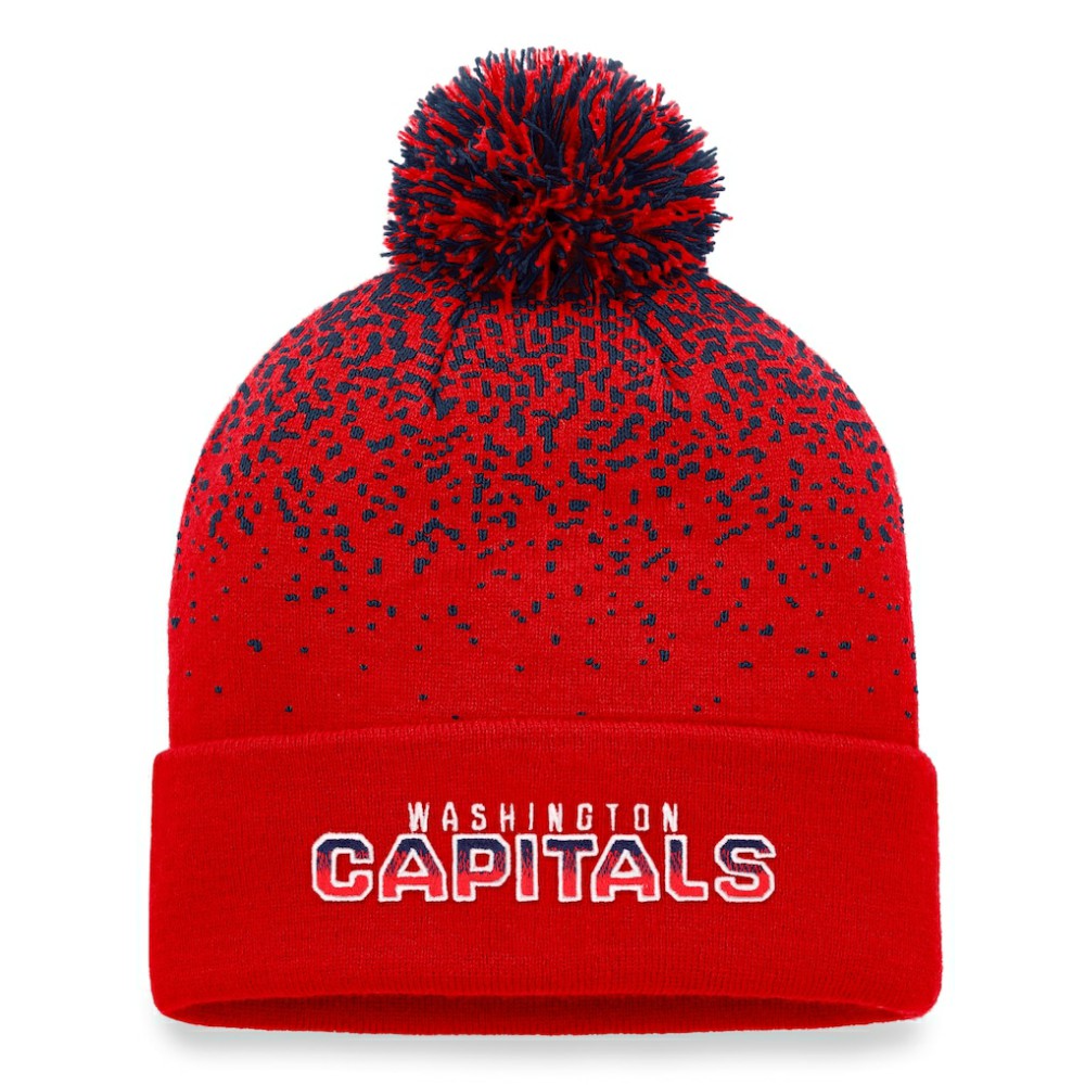 Washington Capitals Fanatics Iconic Gradient Cuffed Knit Hat with Pom Outlet
