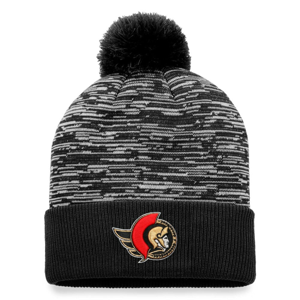 Ottawa Senators Fanatics Defender Cuffed Knit Hat with Pom On Sale