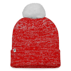 Calgary Flames Fanatics Women's Glimmer Cuffed Knit Hat with Pom Sale