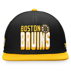 Boston Bruins Fanatics Heritage Retro Two-Tone Snapback Hat Discount