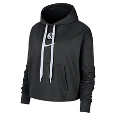 Brooklyn Nets Women's Courtside Cropped Pullover Hoodie Online