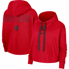 Toronto Raptors Women's Courtside Cropped Pullover Hoodie Discount