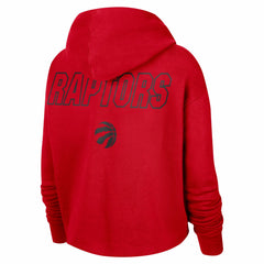 Toronto Raptors Women's Courtside Cropped Pullover Hoodie Discount