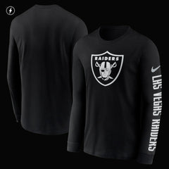 Las Vegas Raiders Nike RFLCTV Name and Logo T-Shirt