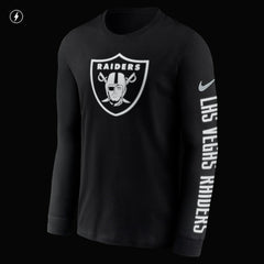 Las Vegas Raiders Nike RFLCTV Name and Logo T-Shirt