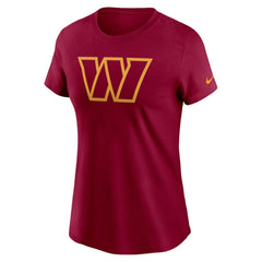 Washington Commanders Nike Women's Logo Cotton Essential T-Shirt