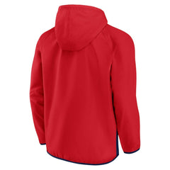 Washington Capitals Fanatics Backhand Shooter Defender Anorak Raglan Hoodie Quarter-Zip Jacket Sale