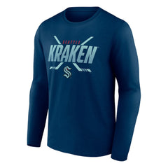 Seattle Kraken Fanatics Covert Long Sleeve T-Shirt On Sale