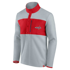 Washington Capitals Fanatics Hockey Polar Fleece Quarter-Snap Jacket For Sale