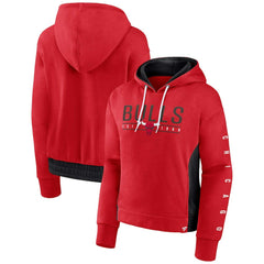 Chicago Bulls Women's Iconic Halftime Colorblock Pullover Hoodie On Sale
