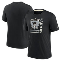 Las Vegas Raiders Nike Wordmark Logo Tri-Blend T-Shirt