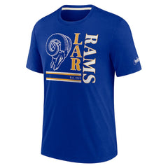 Los Angeles Rams Nike Wordmark Logo Tri-Blend T-Shirt